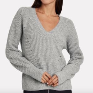 10 Crosby Derek Lam Cashmere Blend V Neck Sweater